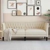 Trivietė chesterfield sofa, linas