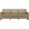 Trivietė sofa, kapučino spalvos, 180cm, dirbtinė oda