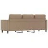 Trivietė sofa, kapučino spalvos, 180cm, dirbtinė oda
