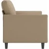 Trivietė sofa, kapučino spalvos, 180cm, dirbtinė oda