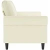 Trivietė sofa, kreminės spalvos, 180cm, aksomas