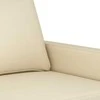 Trivietė sofa, kreminės spalvos, 180cm, audinys