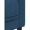 Trivietė sofa, mėlynos spalvos, audinys