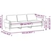 Trivietė sofa, rožinės spalvos, 180cm, aksomas