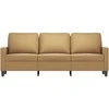 Trivietė sofa, rudos spalvos, 180cm, aksomas