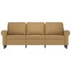 Trivietė sofa, rudos spalvos, 180cm, aksomas