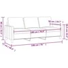 Trivietė sofa, rudos spalvos, 180cm, aksomas