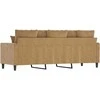 Trivietė sofa, rudos spalvos, 180cm, aksomas