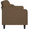 Trivietė sofa, rudos spalvos, 180cm, audinys