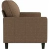 Trivietė sofa, rudos spalvos, 180cm, audinys