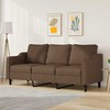 Trivietė sofa, rudos spalvos, 180cm, audinys