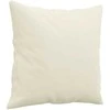 Trivietė sofa su pagalvėlėmis, kreminės spalvos, 180cm, aksomas