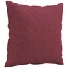 Trivietė sofa su pagalvėlėmis, raudonojo vyno, 180cm, audinys
