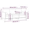 Trivietė sofa su pagalvėlėmis, raudonojo vyno, 180cm, aksomas