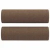 Trivietė sofa su pagalvėlėmis, rudos spalvos, 180cm, audinys