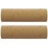 Trivietė sofa su pagalvėlėmis, rudos spalvos, 180cm, aksomas