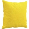 Trivietė sofa su pagalvėlėmis, šviesiai geltona, 180cm, audinys