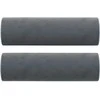 Trivietė sofa su pagalvėlėmis, tamsiai pilka, 180cm, aksomas