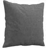 Trivietė sofa su pagalvėlėmis, tamsiai pilka, 180cm, audinys