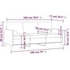 Trivietė sofa su pagalvėlėmis, tamsiai žalia, 180cm, aksomas