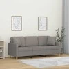 Trivietė sofa su pagalvėlėmis, taupe spalvos, 180cm, audinys