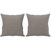 Trivietė sofa su pagalvėlėmis, taupe spalvos, 180cm, audinys