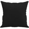 Trivietė sofa su pagalvėmis, juoda, 180cm, mikropluošto audinys
