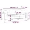 Trivietė sofa su pagalvėmis, juoda, 180cm, mikropluošto audinys