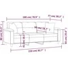 Trivietė sofa su pagalvėmis, pilka, 180cm, mikropluošto audinys