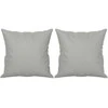 Trivietė sofa su pagalvėmis, pilka, 180cm, mikropluošto audinys
