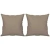 Trivietė sofa su pagalvėmis, taupe, 180cm, mikropluošto audinys