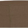 Trivietė sofa su pakoja, rudos spalvos, 180cm, audinys