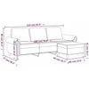 Trivietė sofa su pakoja, tamsiai žalios spalvos, 180cm, aksomas