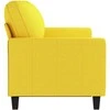 Trivietė sofa, šviesiai geltonos spalvos, 180cm, audinys