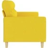 Trivietė sofa, šviesiai geltonos spalvos, 180cm, audinys