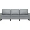 Trivietė sofa, šviesiai pilkos spalvos, 180cm, audinys