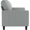 Trivietė sofa, šviesiai pilkos spalvos, 180cm, audinys