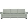 Trivietė sofa, šviesiai pilkos spalvos, 180cm, aksomas
