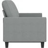 Trivietė sofa, šviesiai pilkos spalvos, 180cm, audinys