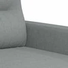 Trivietė sofa, šviesiai pilkos spalvos, 180cm, audinys