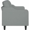 Trivietė sofa, šviesiai pilkos spalvos, 180cm, audinys