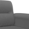 Trivietė sofa, tamsiai pilka, 180cm, mikropluošto audinys