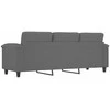 Trivietė sofa, tamsiai pilka, 180cm, mikropluošto audinys