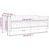 Trivietė sofa, tamsiai rudos spalvos, audinys