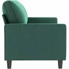 Trivietė sofa, tamsiai žalios spalvos, 180cm, aksomas