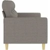 Trivietė sofa, taupe spalvos, 180cm, audinys