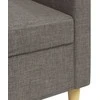Trivietė sofa, taupe spalvos, 180cm, audinys