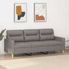Trivietė sofa, taupe spalvos, 180cm, audinys
