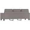 Trivietė sofa, taupe spalvos, 180cm, audinys