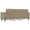 Trivietė sofa, taupe spalvos, 180cm, mikropluošto audinys